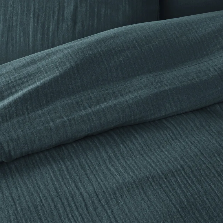 Kumla Plain 100% Cotton Muslin Flat Sheet - 2