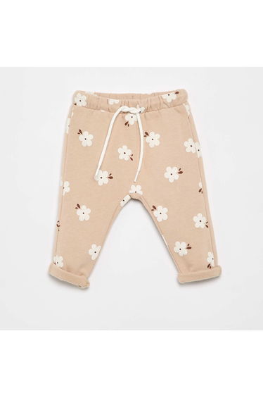Patterned jogging pants BEIGE