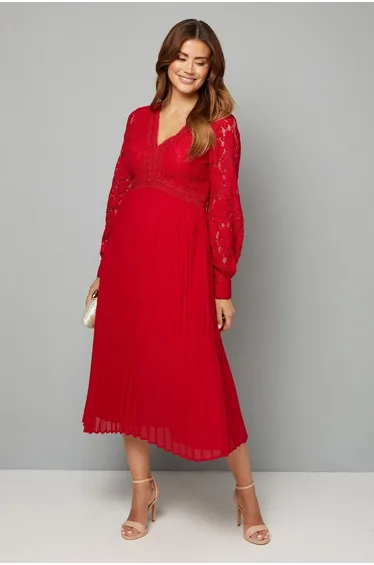 فستان ميدي دانتيل