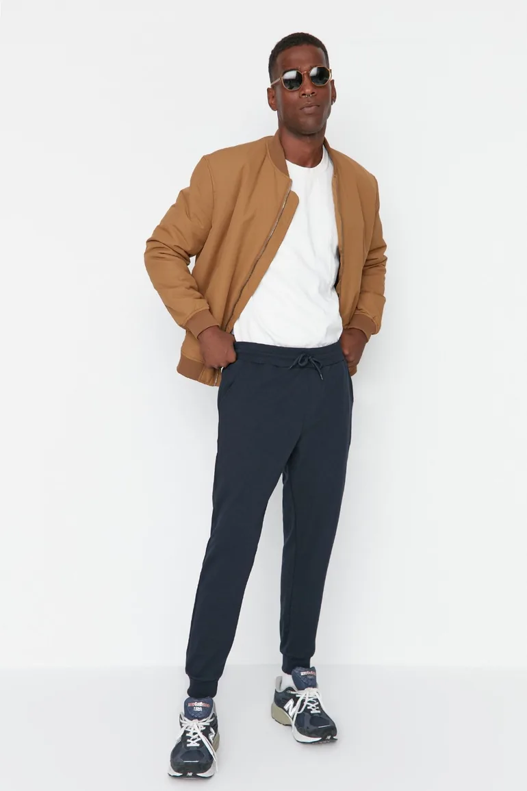 Sweatpants - Navy blue - Joggers - 1