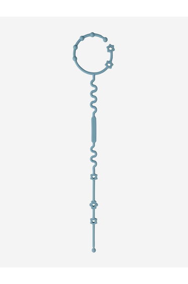 Adjustable Teether and Pacifier Clip in Blue
