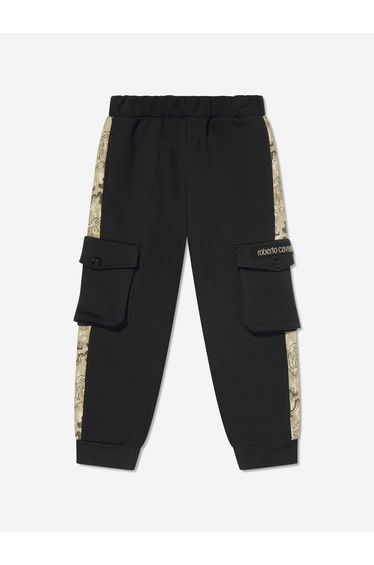 Boys Logo Joggers in Black