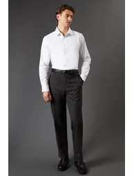 White Slim Fit Long Sleeve Easy Iron Shirt