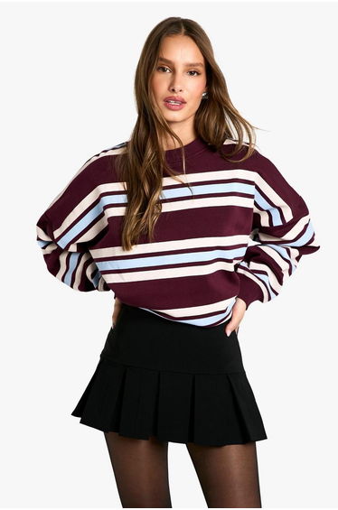 Pleated Tennis Skort - black