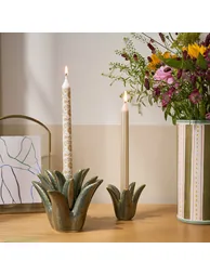 Set of 2 Yassia Printed Candles - 1
