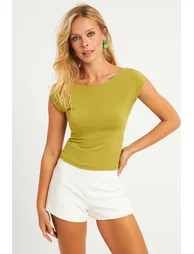 Women's Kiwi Backless Blouse - 3