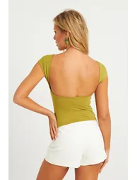 Women's Kiwi Backless Blouse - 1