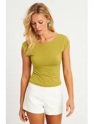 Women's Kiwi Backless Blouse - 2