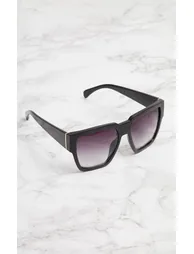 Black Oversized Square Sunglasses - 1