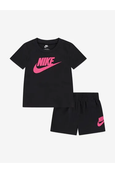 Kids Club T-Shirt and Shorts Set in Black