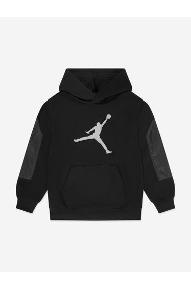 Jordan Boys MJ BRK Hike Mike Hoodie in Black