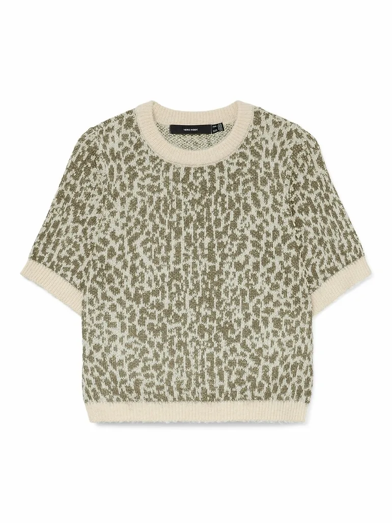 Printed Jumper/Sweater with Short Sleeves