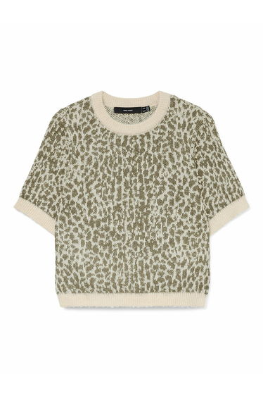 Printed Jumper/Sweater with Short Sleeves