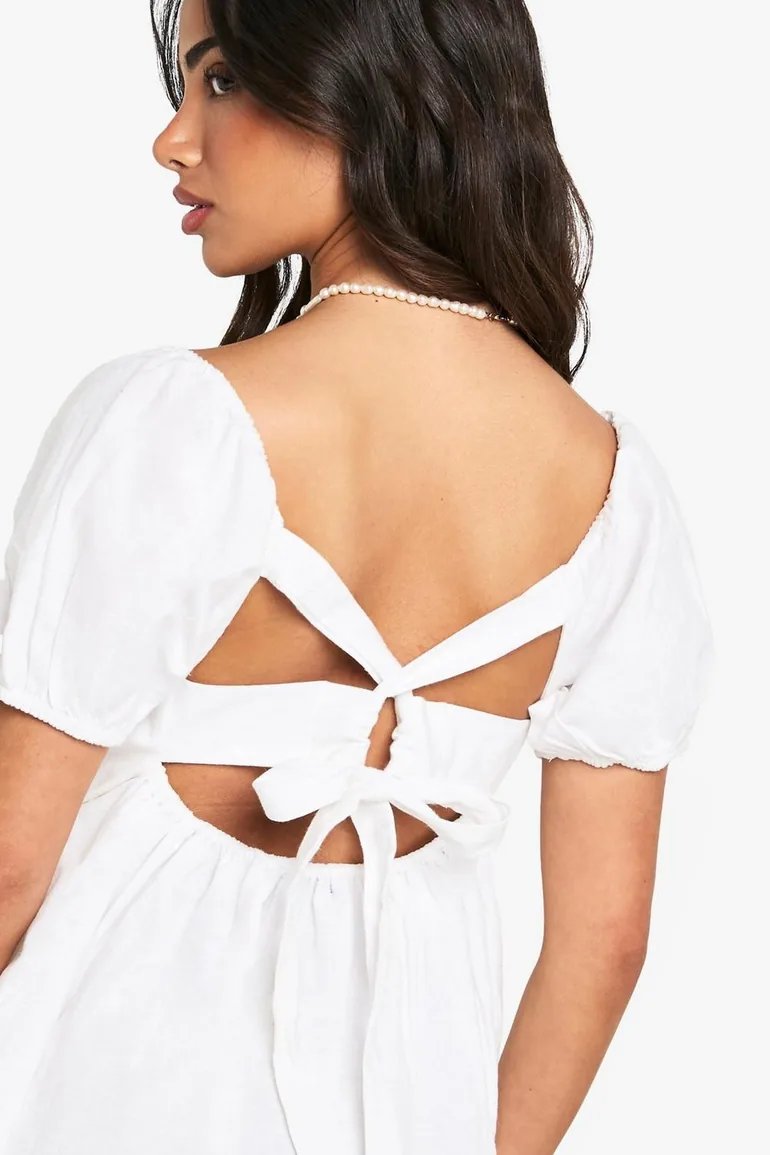 Petite Linen Puff Sleeve Smock Mini Dress Boohoo : Dresses : VogaCloset Oman Petite Linen Puff Sleeve Smock Mini Dress Boohoo : Dresses : VogaCloset Oman