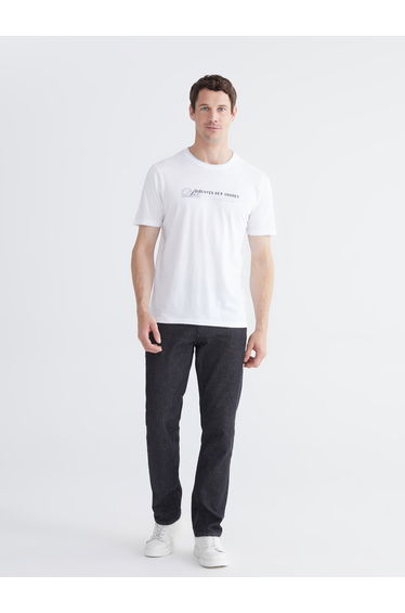 Crew Neck Printed Jersey Men's T-Shirt
