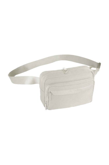 Quadra Recycled Polyester Crossbody Bag - Natural Stone