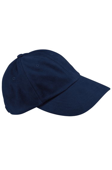 Beechfield Unisex Low Profile Heavy Brushed Cotton Baseball Cap (Pack of 2) - French Navy