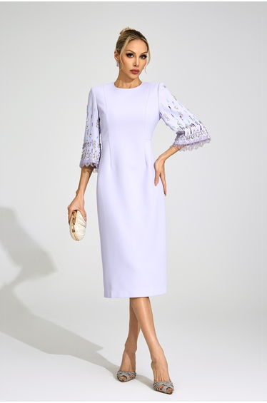 Jetty Purple Diamond Midi Dress