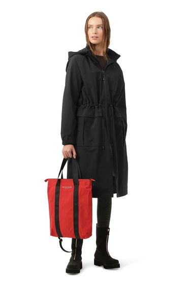 Thermal Adjustable Waist Long Parka Black Beauty