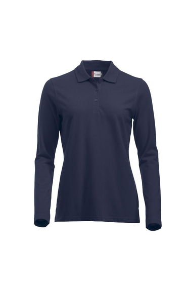 Clique Womens/Ladies Classic Marion Long-Sleeved Polo Shirt - Dark Navy