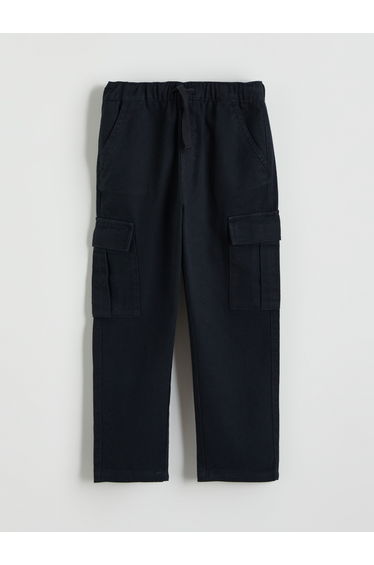Boys' Cargo Pants with Elastic Waistband