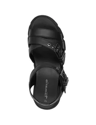 Chunky Wedge Sandals - 5