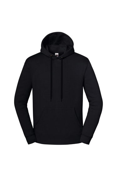 Fruit of the Loom Unisex Adult Iconic Premium Hooded Sweatshirt - Black