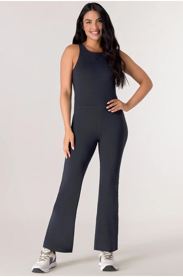 Rhythm Flare Unitard - KDF BLACK