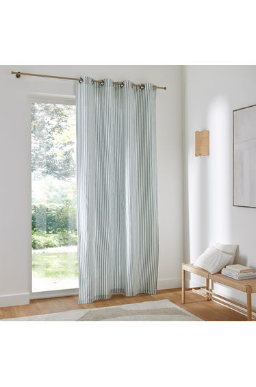 Cottage Cotton/Linen Curtain with Eyelets