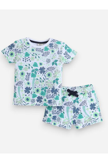 Girls All-Over Print T-Shirt and Shorts Set