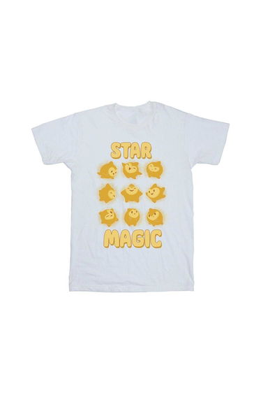 Wish Girls Star Magic Tile Cotton T-Shirt - White
