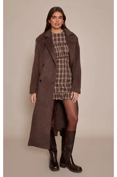 فستان بريتي ليتل ثينق متعدد الالوان قصير بأكمام طويلة