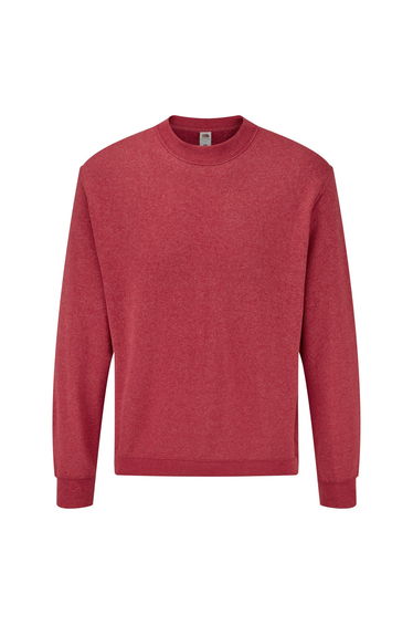 Fruit Of The Loom Mens Set-In Belcoro® Yarn Sweatshirt - Heather Red