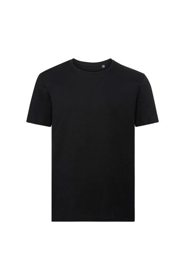 Russell Mens Authentic Pure Organic T-Shirt - Black