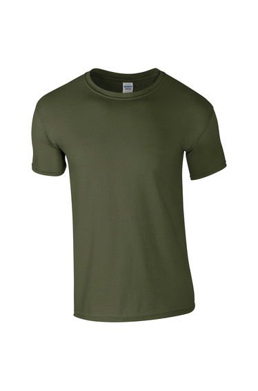 Gildan Mens Short Sleeve Soft-Style T-Shirt - Military Green