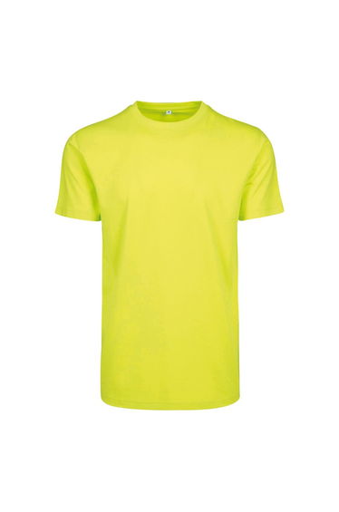 Mens T-Shirt Round Neck - Frozen Yellow