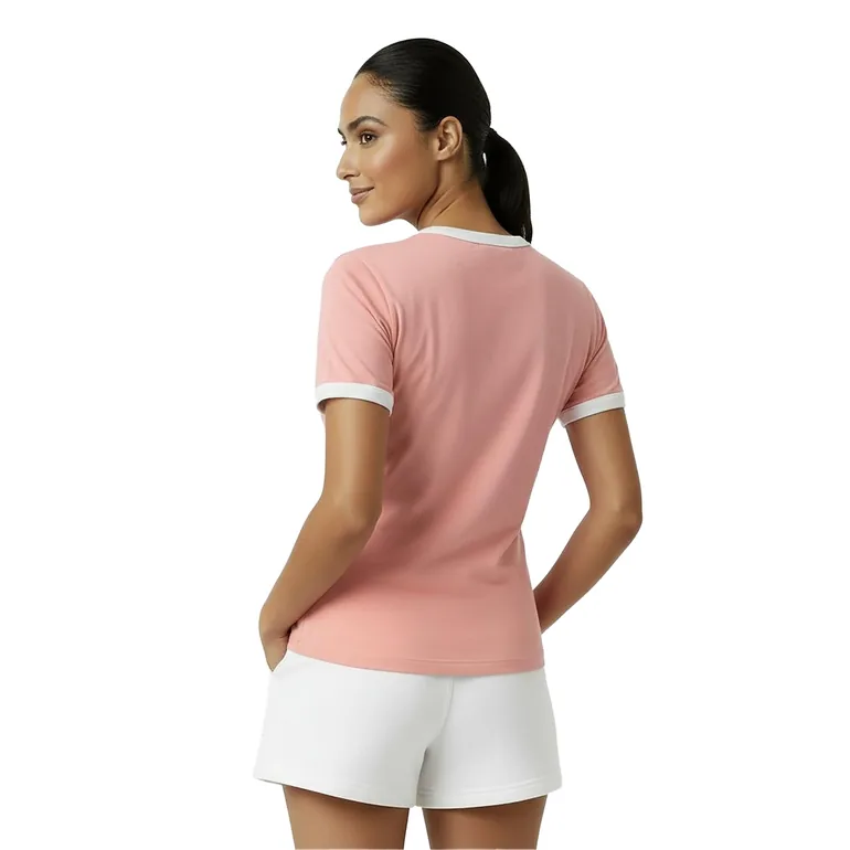 Jack Wills Womens/Ladies Trinkey Ringer T-Shirt - Pink - 3