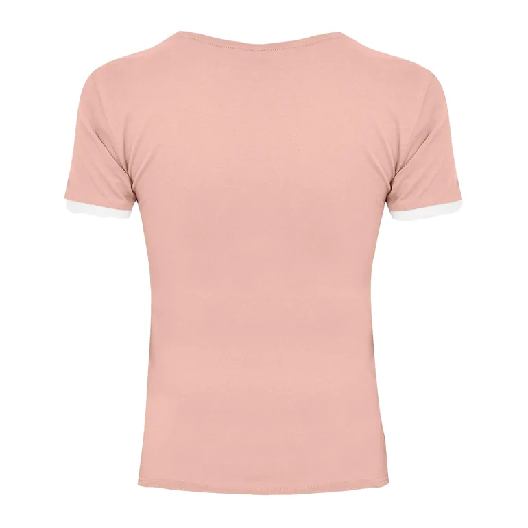 Jack Wills Womens/Ladies Trinkey Ringer T-Shirt - Pink - 2