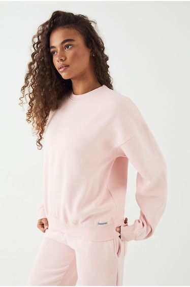 DSGN Studio Crew Neck Oversized Sweatshirt - light pink