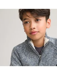 Half Zip Jumper/Sweater in Cotton Mix - 1