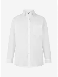Boys School Long Sleeve Shirt Twin Pack in White
