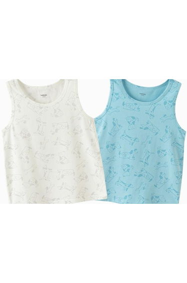 Boys' 2-Pack Soft Cotton Tank Tops