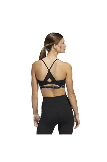 Women's adidas Aeroreact Training Light-Support 3S Bra in Black