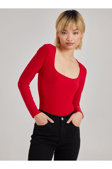 Square Neck Slink Bodysuit