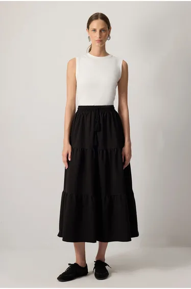 ELASTIC WAIST SKIRT