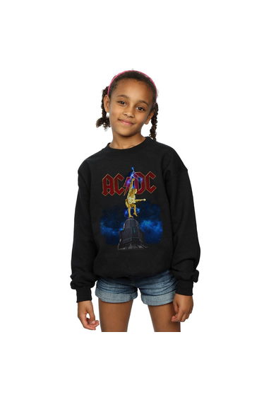 AC/DC Girls Stiff Upper Lip Lightning Sweatshirt - Black