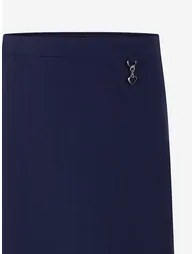 Zeco Girls School Lycra Heart Skirt in Navy - 2