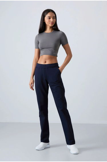 TOMMY High-Waist Straight-Leg Sweatpants