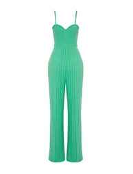 Green Woven Blouse Trousers Set - 7