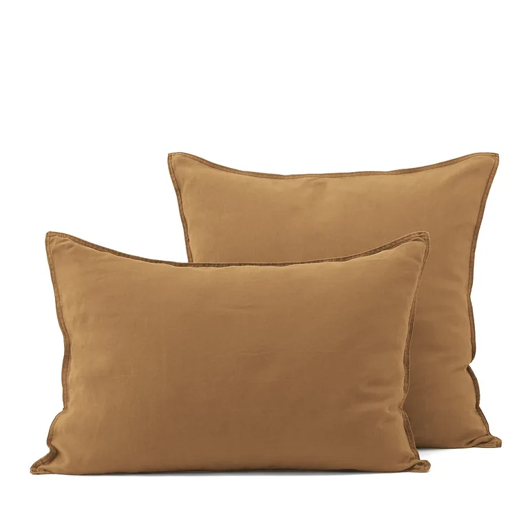 غطاء وسادة بقنب مغسول - 1